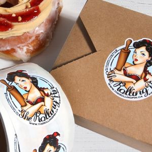 Custom Roll Labels Glossy Permanent (4"x4")
