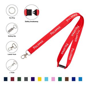 Custom Screen Printed Lanyard/Safety Breakaway