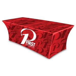 Custom Tablecloth 6' Full Color Throws Stretch Cloth Fitted Table Covers