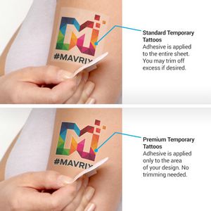 Custom Temporary Tattoo Sheet (Single Design)