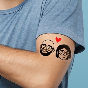 Custom Temporary Tattoos Singles (1"x1")