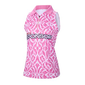 Custom Women's Sleeveless Zip Polo Shirt