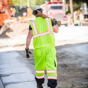 DISCONTINUED - Hi-Viz ANSI Class 2 Triple Trim Mesh Safety Vest