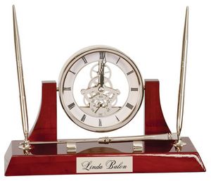 Dario Executive Desk Clock/Pen Set