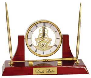 Dario Executive Desk Clock/Pen Set