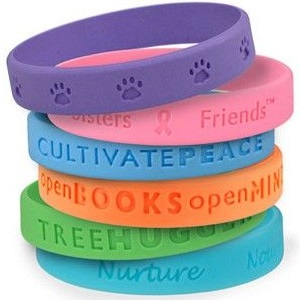 Debossed Silicone Wristband