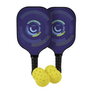 Deluxe Pickleball Plus Set Double-Sided Paddles