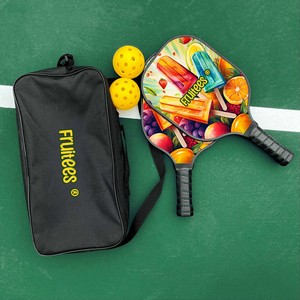 Deluxe Pickleball Plus Set Single-Sided Paddles