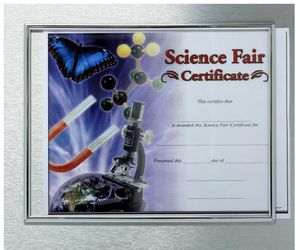 Dibond Metal Slide In Certificate Plaque-8x10" Doc