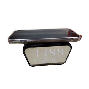Digital Alarm Clock with Wireless Charger