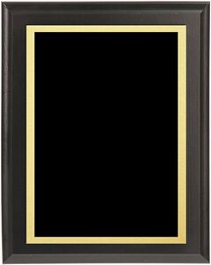 Digital Lasered Solid Black Award Plaque 12"x15"