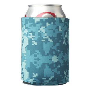 Digital Pattern Foam Can Coolers