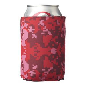 Digital Pattern Foam Can Coolers