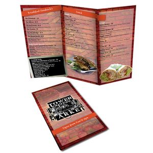 Digital Printing 11" x 17"Menus (Tri-Fold)