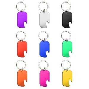 Dog Tag Bottle Opener Keychain