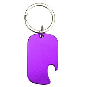 Dog Tag Bottle Opener Keychain