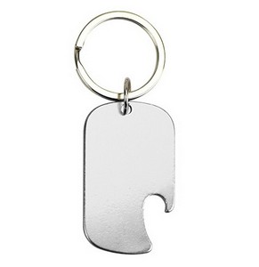 Dog Tag Bottle Opener Keychain