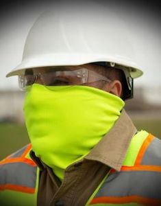 Double Layer Face Mask/Neck Gaiter with Cinch Cord M/L