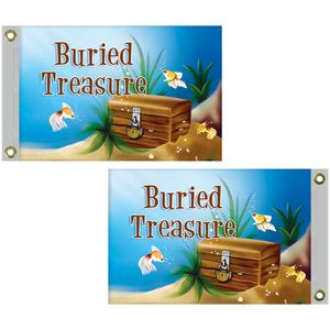 Double Sided Knitted Polyester Rectangle Boat Flag (12"x18")