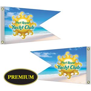 Double Sided Knitted Polyester Swallowtail Boat Flag (24"x36")