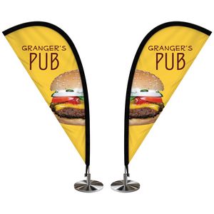 Double Sided Mini Desktop Teardrop Banner