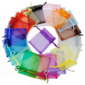 Drawstring Mesh Organza Bag (6"x8")