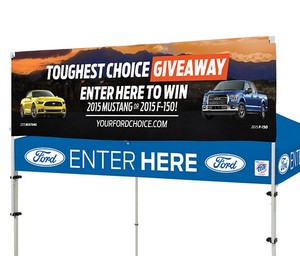 E-Z UP® 8' Sky Bannerâ„¢ w/Attachment Hardware