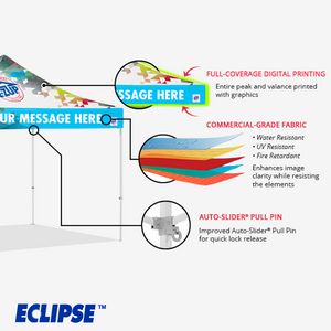 Eclipseâ„¢ Digital Print Professional Tent w/Steel Frame (10' x 20')