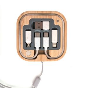 Eco Wheat Straw 5" 1 Charging Cable Kit