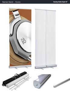 Econo 33 vinyl retractable stand