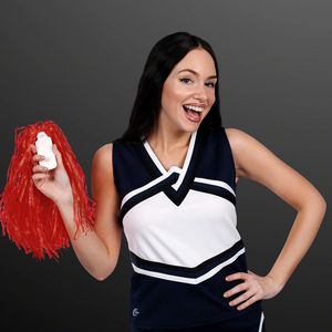 Economy Red Pom Poms (NON-Light Up) - BLANK