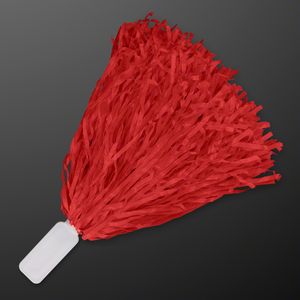 Economy Red Pom Poms (NON-Light Up) - PRINTED