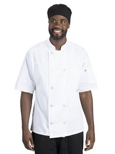 Edwards Industries - Unisex 10-Button Short Sleeve Chef Coat