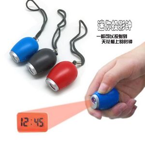 Egg Shape Time Projector LED Keychain