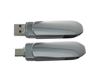 Electroplated Chrome Type-C USB Flash Drive