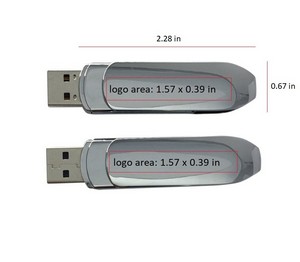 Electroplated Chrome Type-C USB Flash Drive