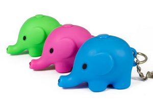 Elephant LED Sound Keychain