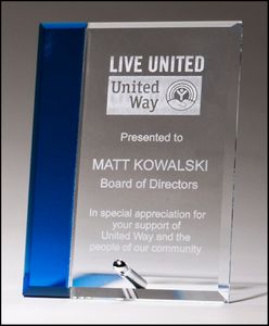 Elite Silver Pin Glass Award II