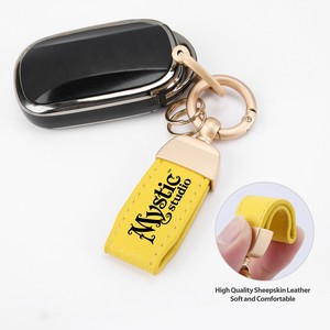 Executive Leather Keychain With Detachable Ring