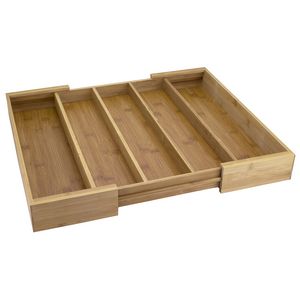 Expandable 5-Compartment Cutlery Tray/Drawer Organizer