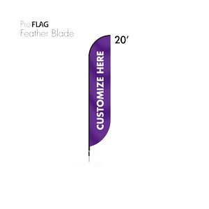 Feather Blade Flag- Custom Mirror Image