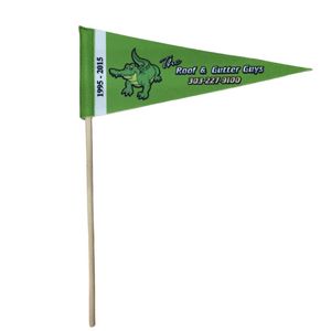 Felt Pennant With Wood Stick