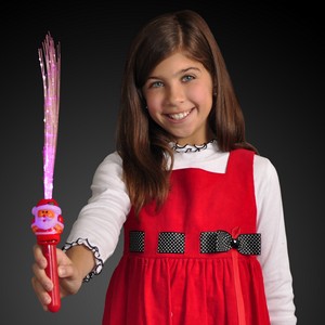 Fiber Optic Santa Wands - BLANK