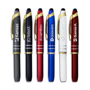 Flashight and Stylus Metal Pen
