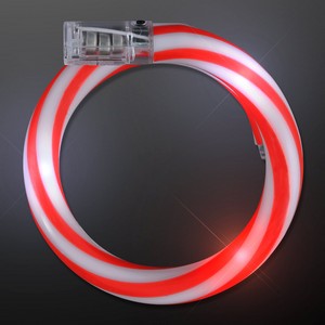 Flashing Christmas Candy Cane Bracelets - BLANK