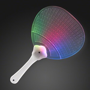 Flashing Fancy Fan with LED Lights - PRINTED
