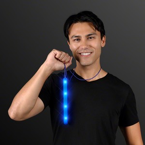 Flashing LED Blue Patrol Wands - BLANK