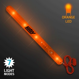 Flashing LED Orange Patrol Wand - PRINTED