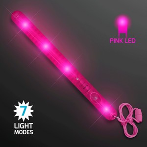 Flashing LED Pink Patrol Wand - PRINTED