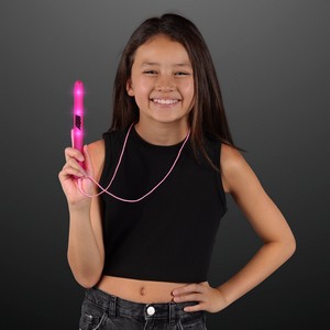 Flashing LED Pink Patrol Wand - PRINTED